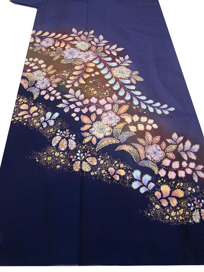 「翠山工房」 辻が花 附下げ・訪問着（正絹）仕立上り＜HH2244hana