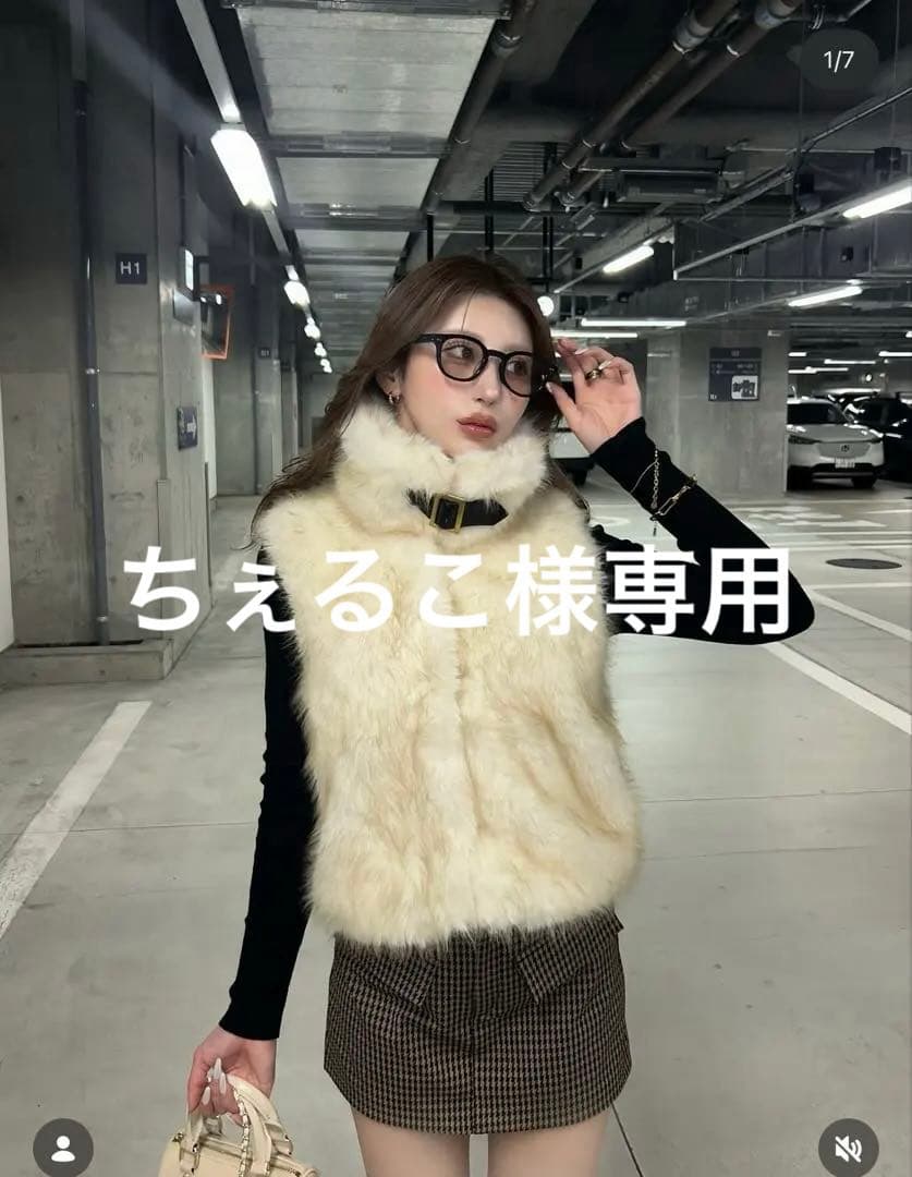DIANTE みくちゃん着用 千鳥柄スカート ZARA