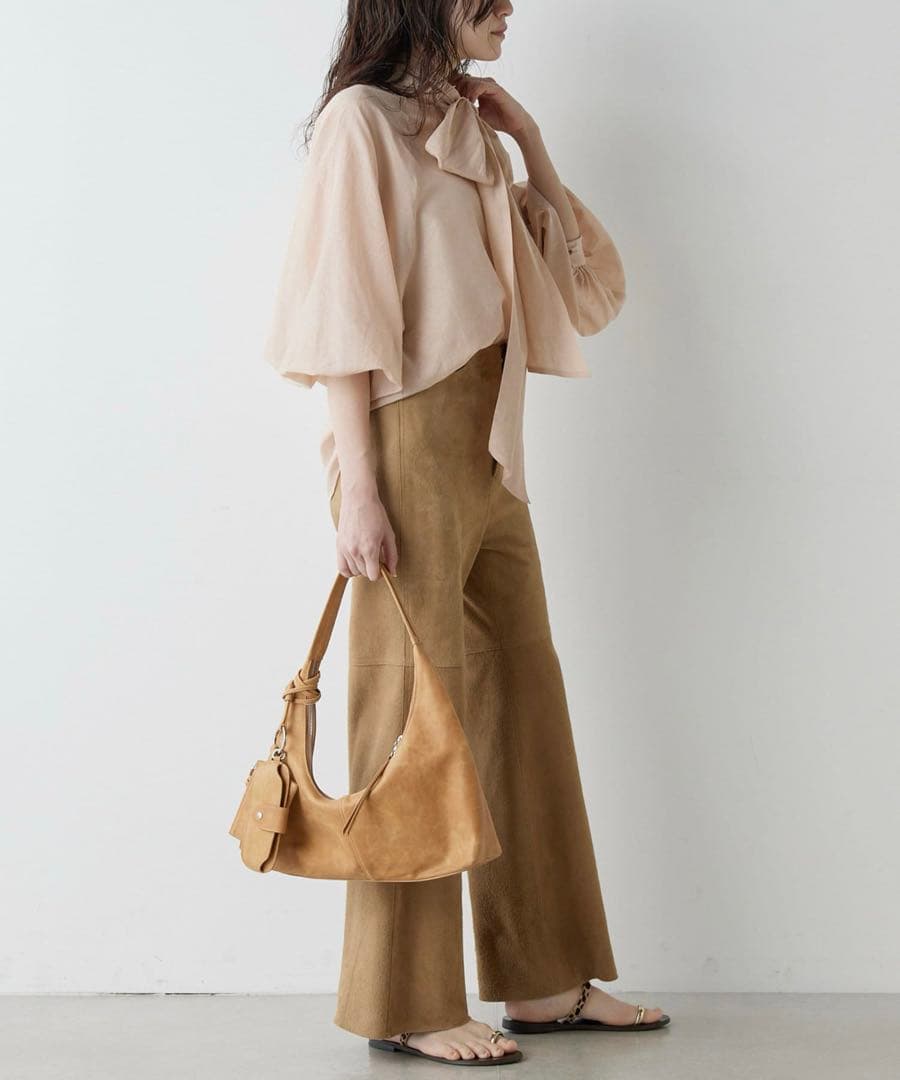 ウィムガゼット　シルクローンボウタイブラウス