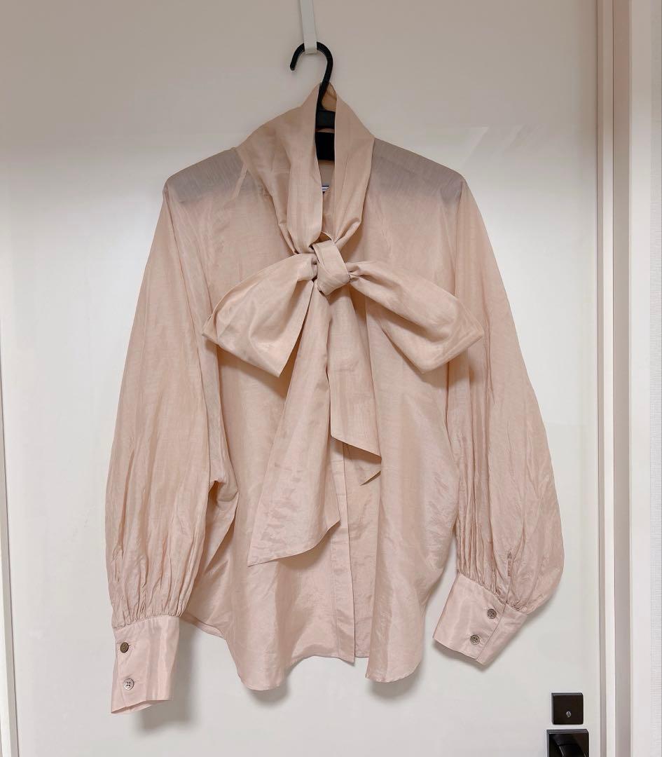 ウィムガゼット　シルクローンボウタイブラウス