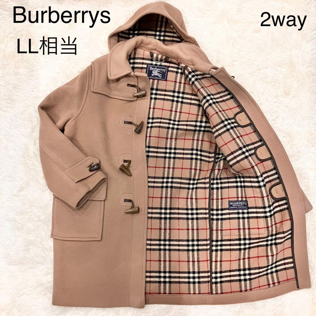 Burberrys ダッフルコート　2way ロング　LL相当　ノバチェック