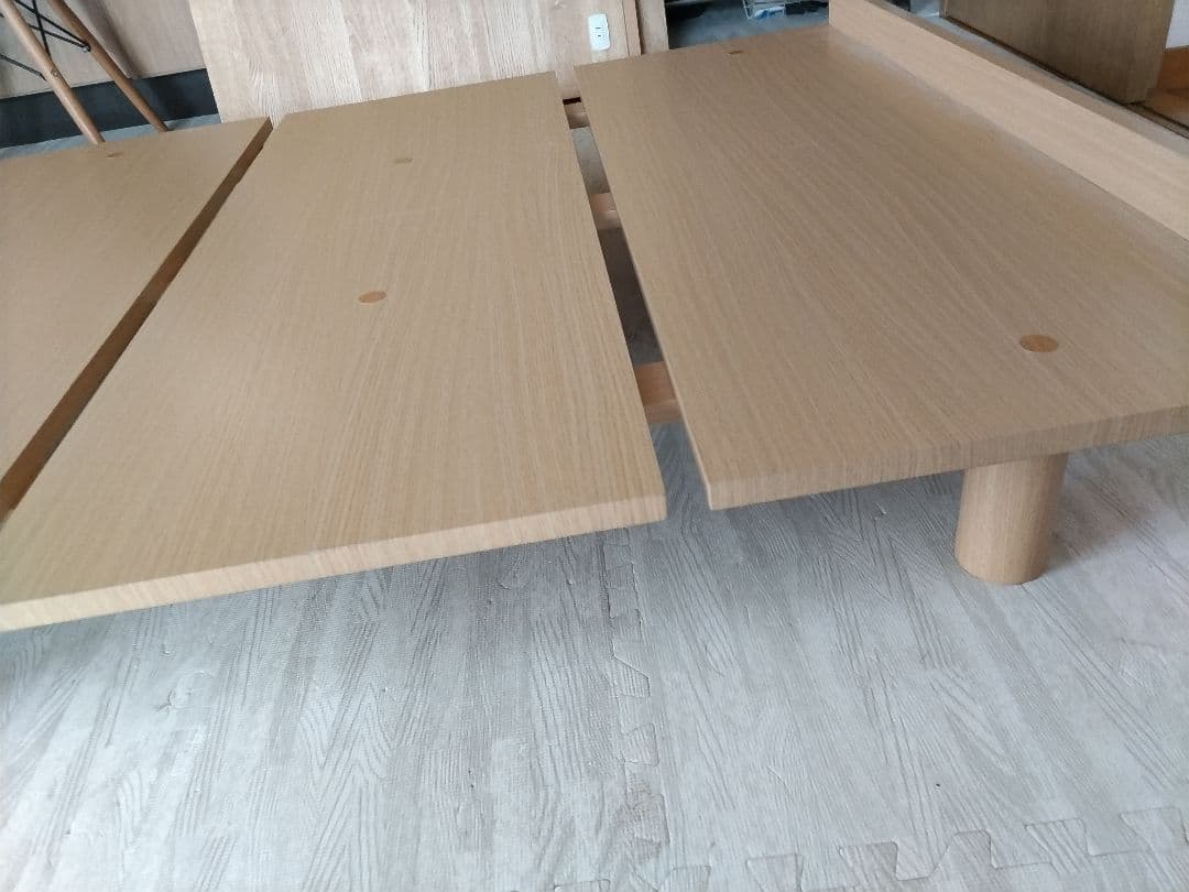 全国送料無料！！北欧テイスト風ローベッド シングル コンセント付き