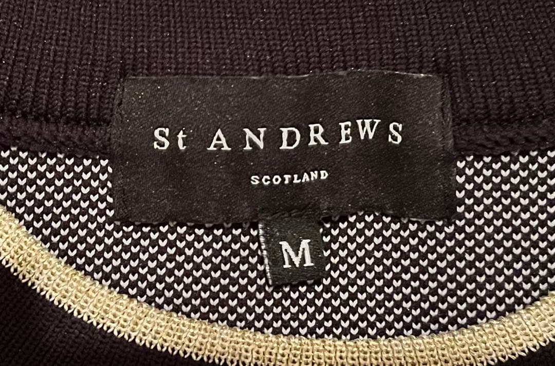 St Andrews ブラック セーター M