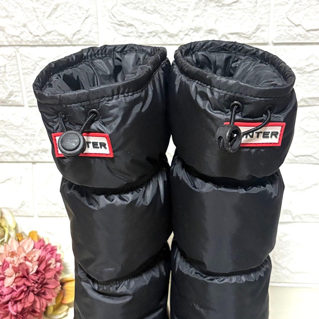 未使用級 ハンター スノーブーツ オリジナルスノーキルト ビブラムソール