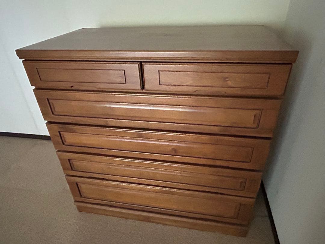 収納 5段 ナチュラル チェスト・タンス 棚
