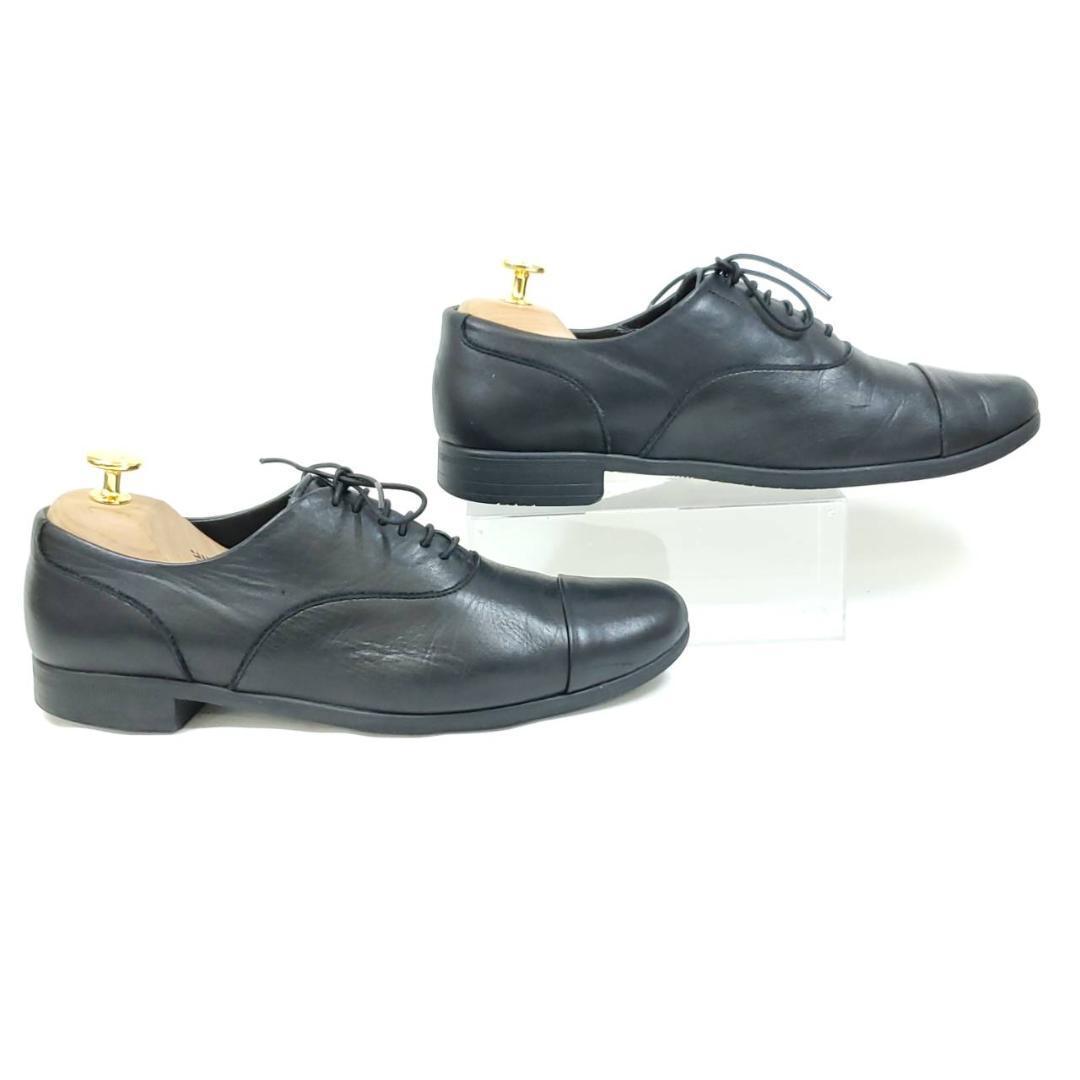 トラベルシューズバイショセ　マニッシュ　ストレートチップ　撥水　レザー　ビブラム