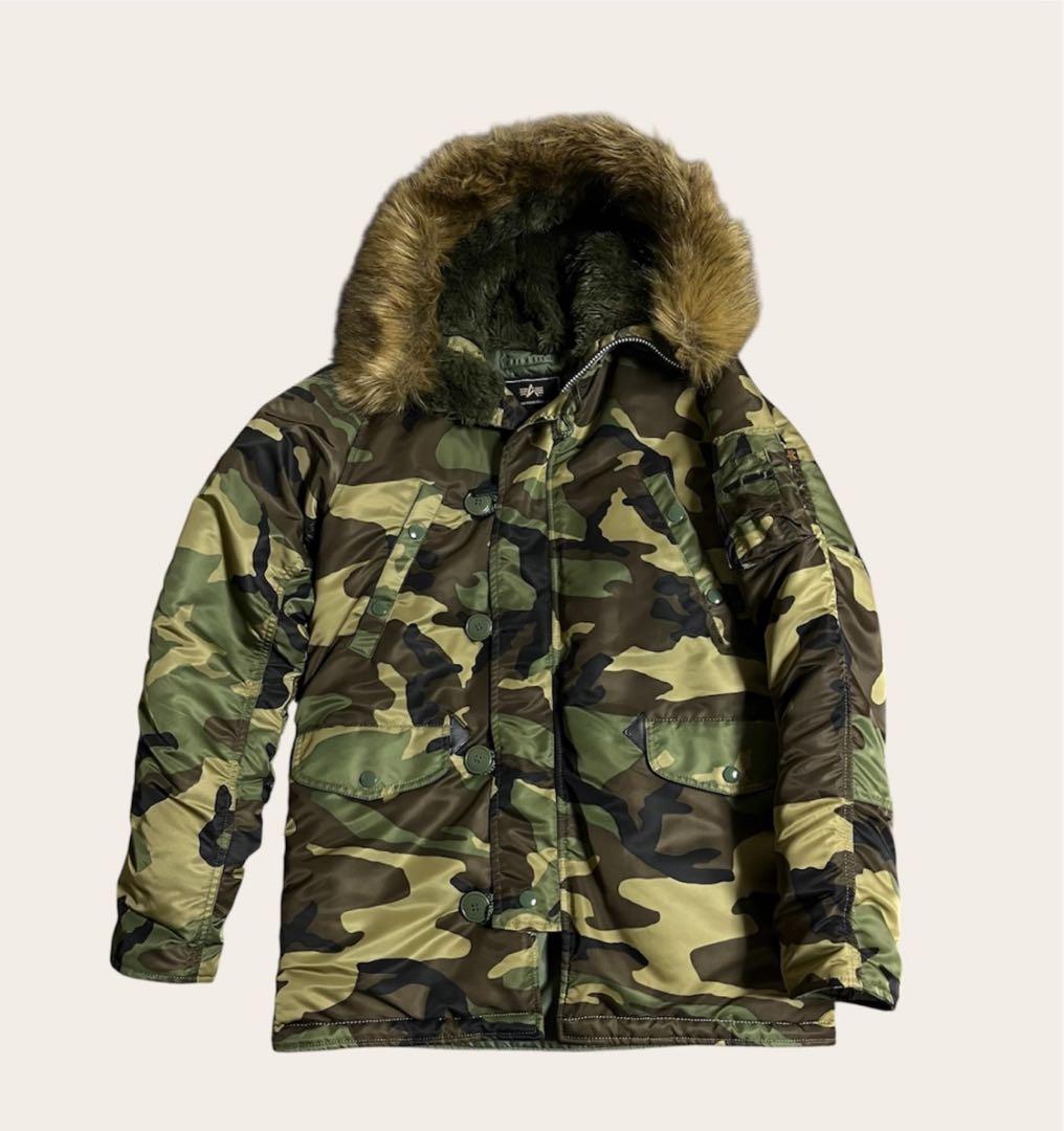 美品　迷彩　N-3B ALPHA INDUSTRIES Sサイズ