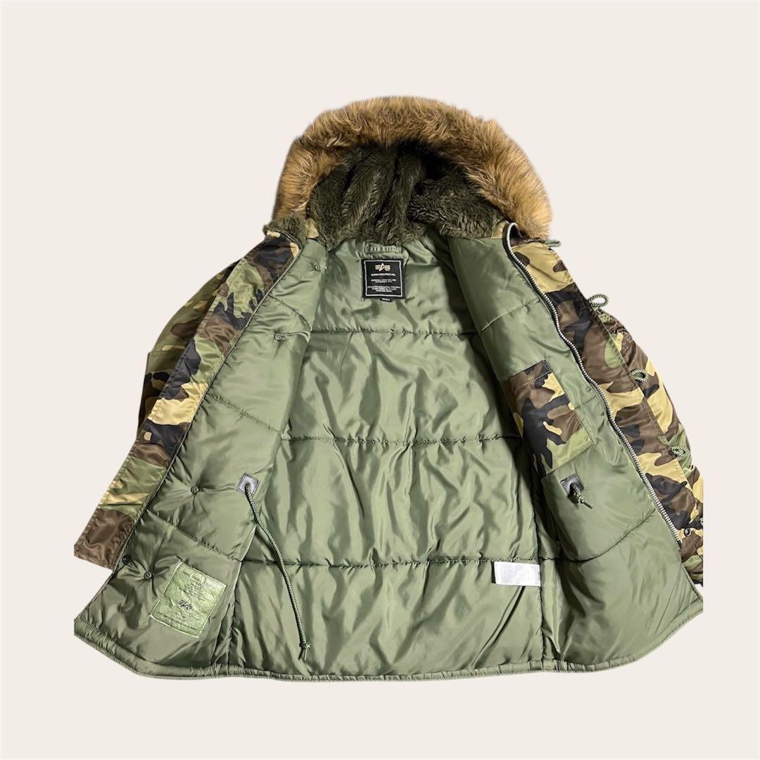 美品　迷彩　N-3B ALPHA INDUSTRIES Sサイズ