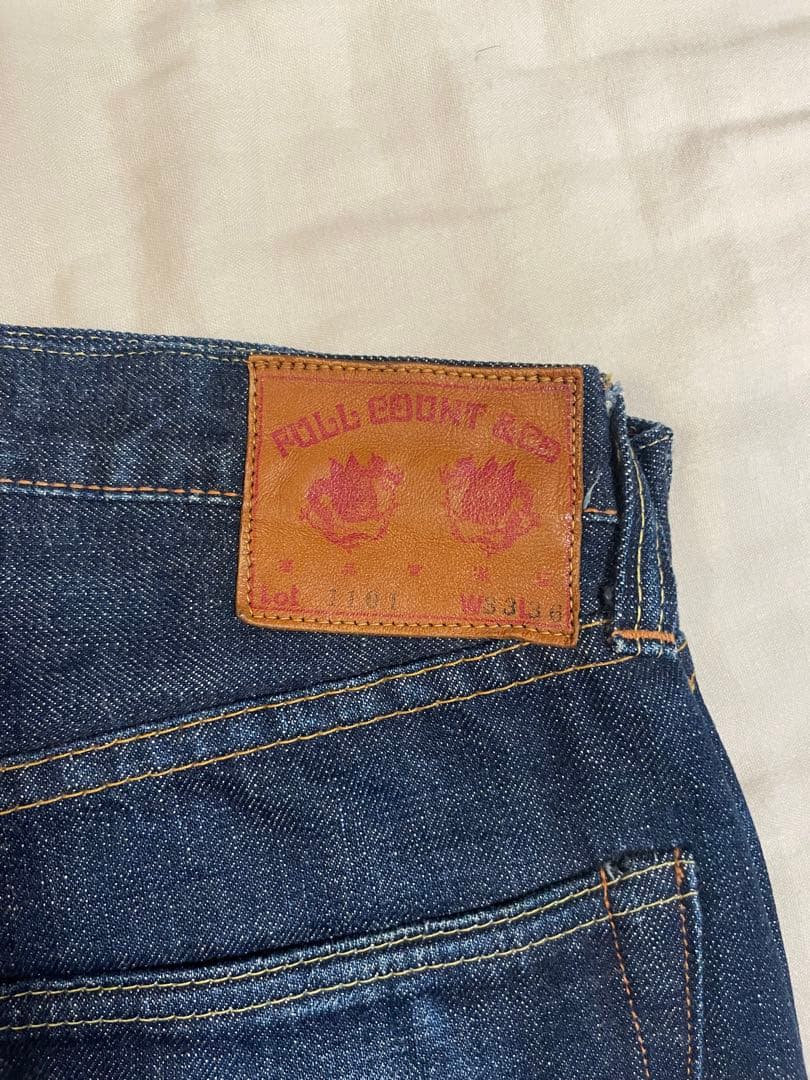 専用FULLCOUNT 1101 W33 L36 ステッチ入り　旧モデル