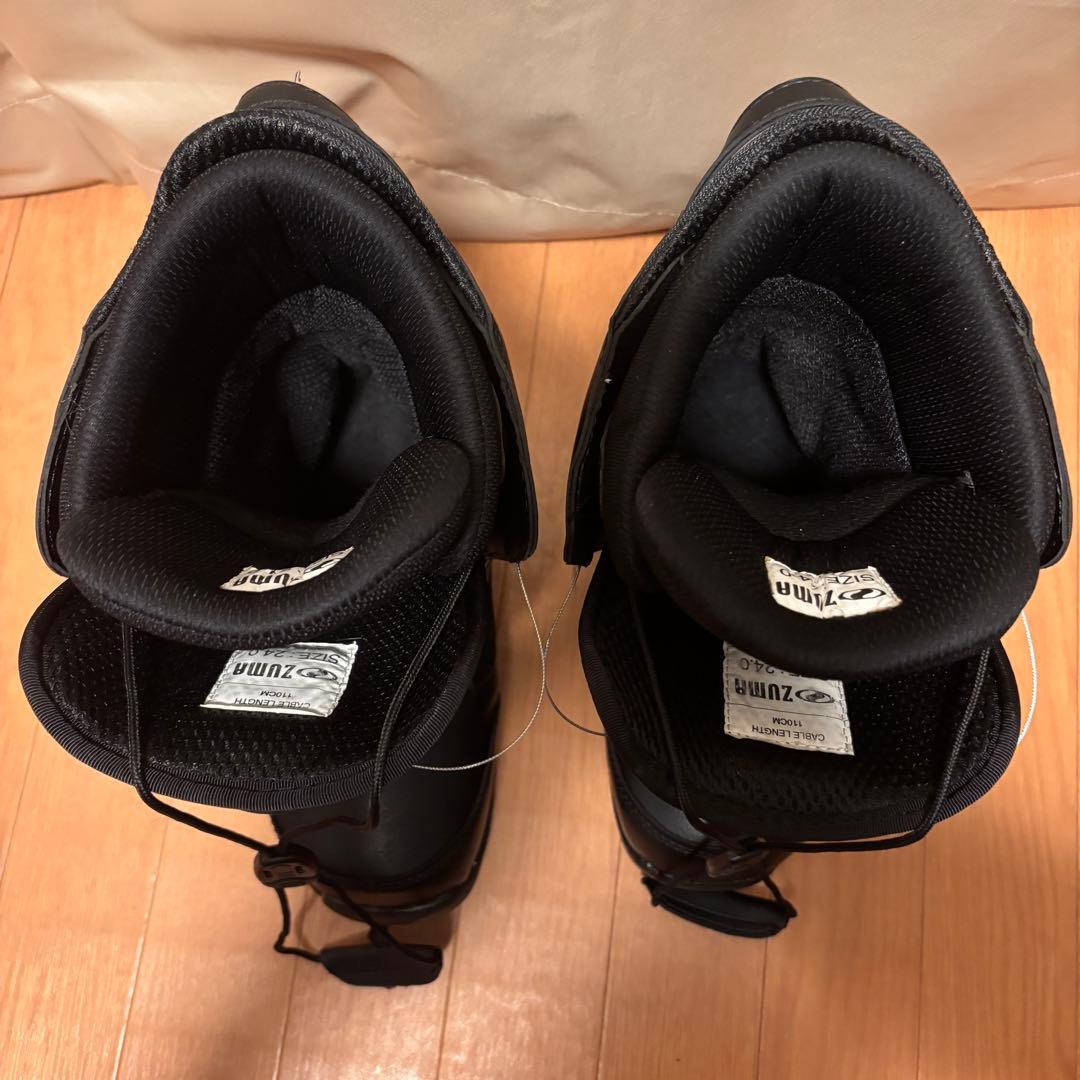 ZUMA スノーボードブーツ 24cm レディース BOA 黒