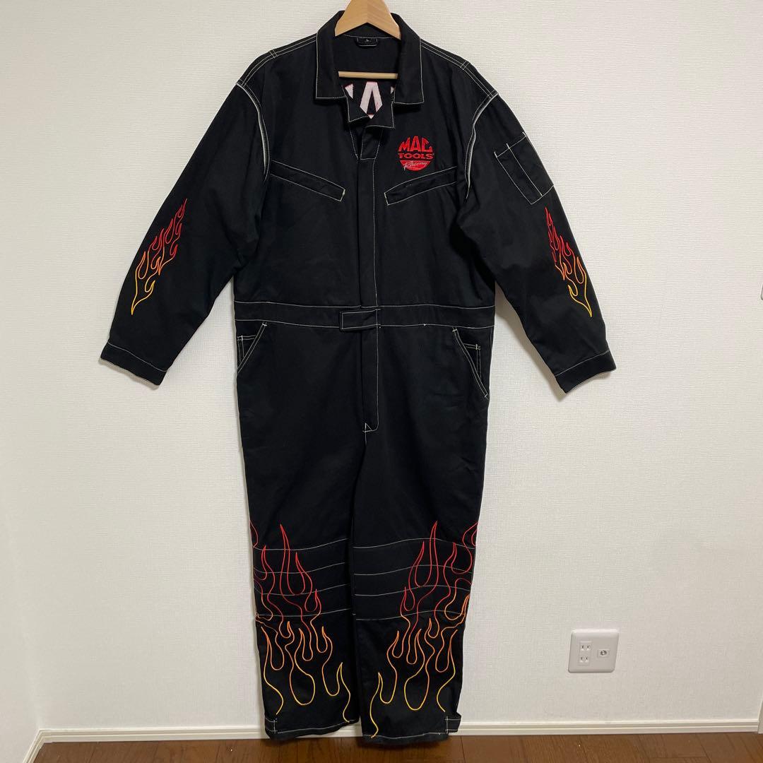 MAC TOOLS Racing ファイヤーパターン ツナギ L オールインワン