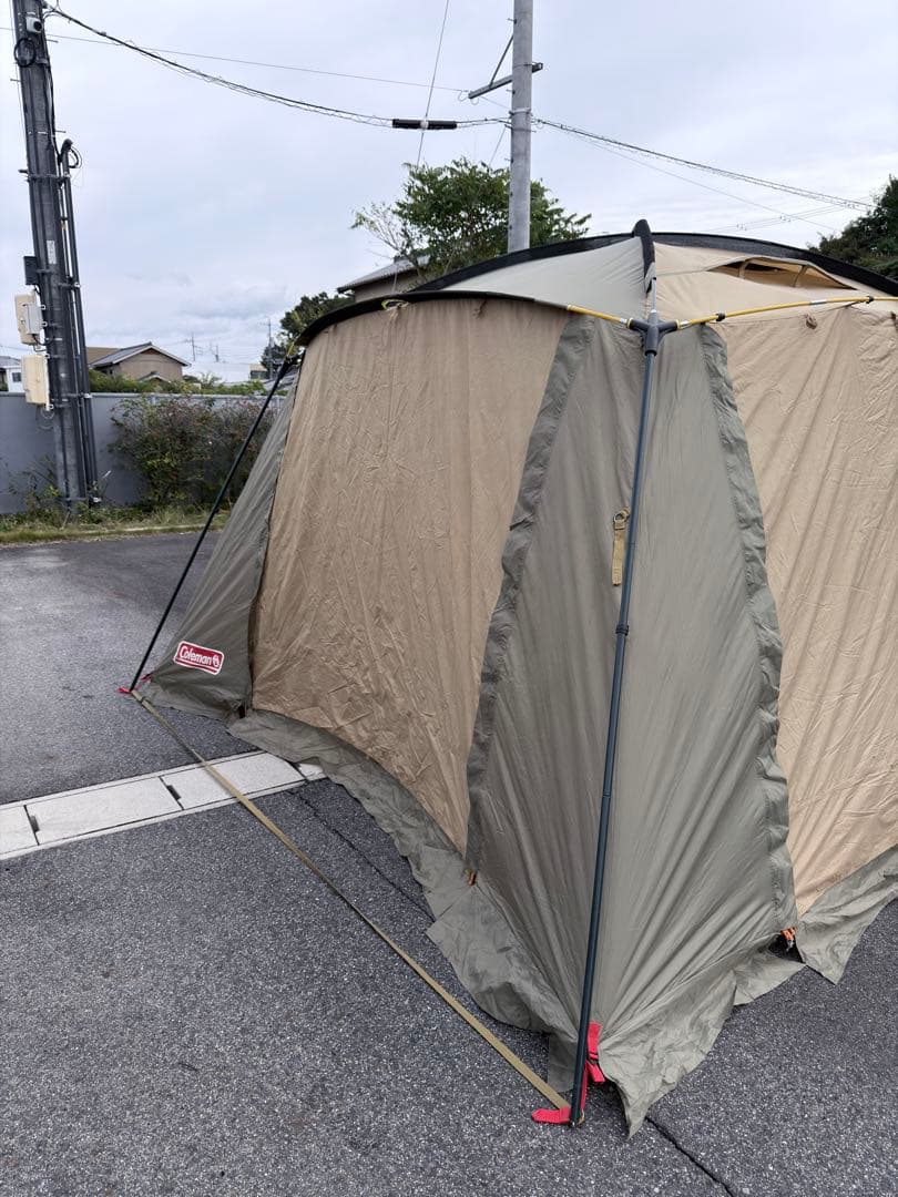 コールマン ラウンドスクリーン 2ルームハウス オリーブ×コヨーテ