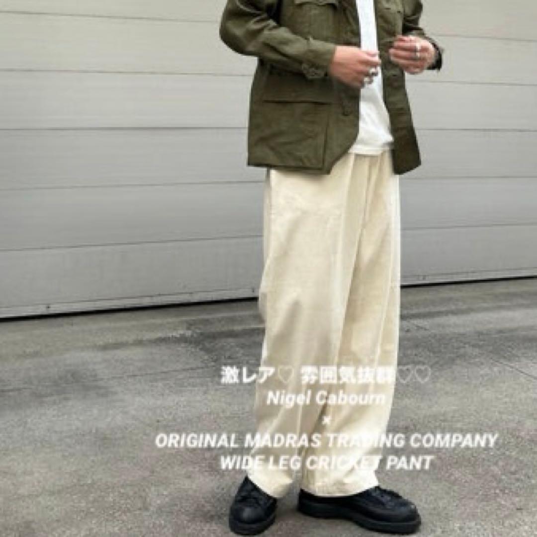 パンツ Nigel Cabourn WIDE LEG CRICKET PANT