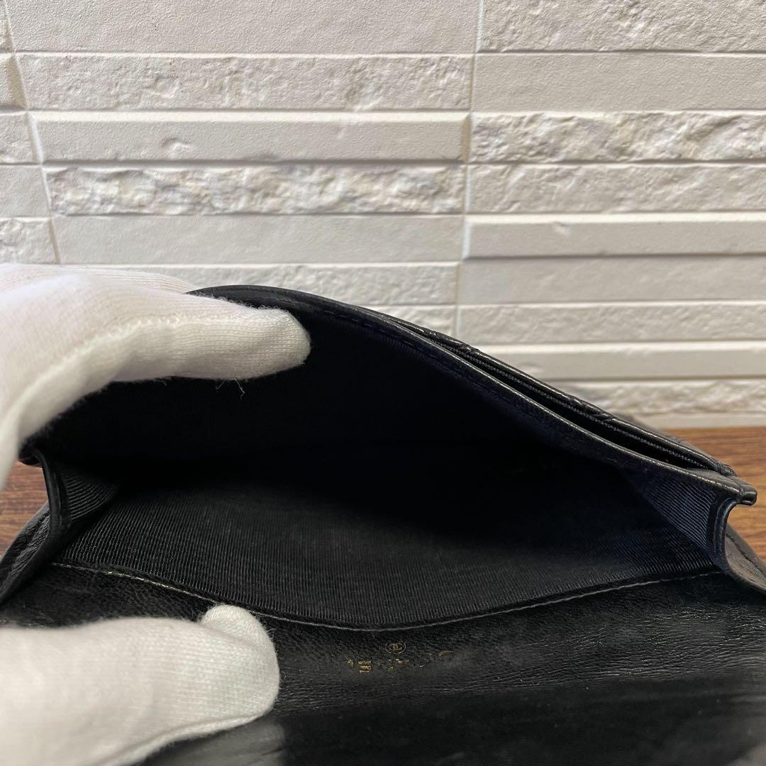 シャネル マトラッセ ラムスキン ビコローレ カード  ケース 財布