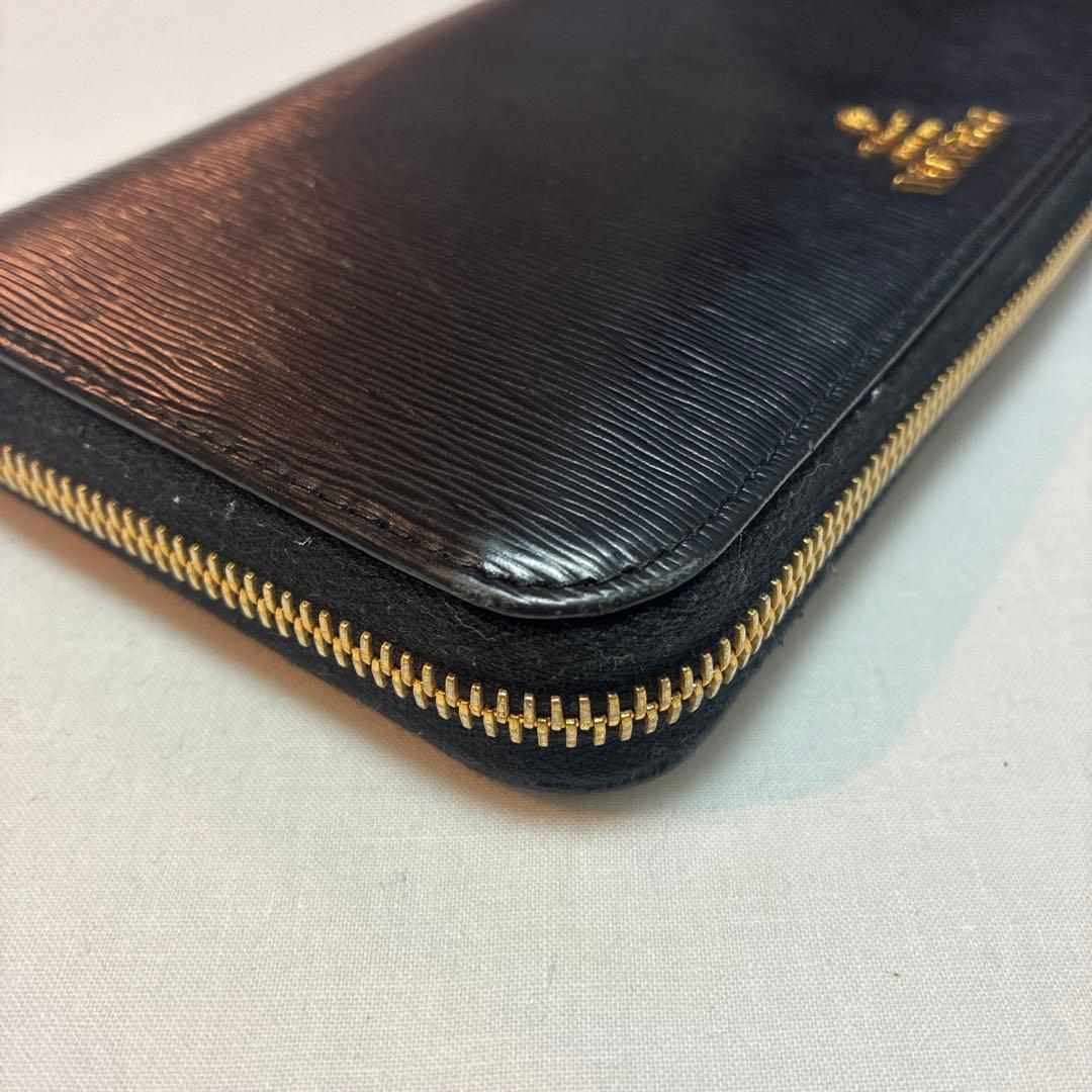 【美品】PRADA ブラック 長財布