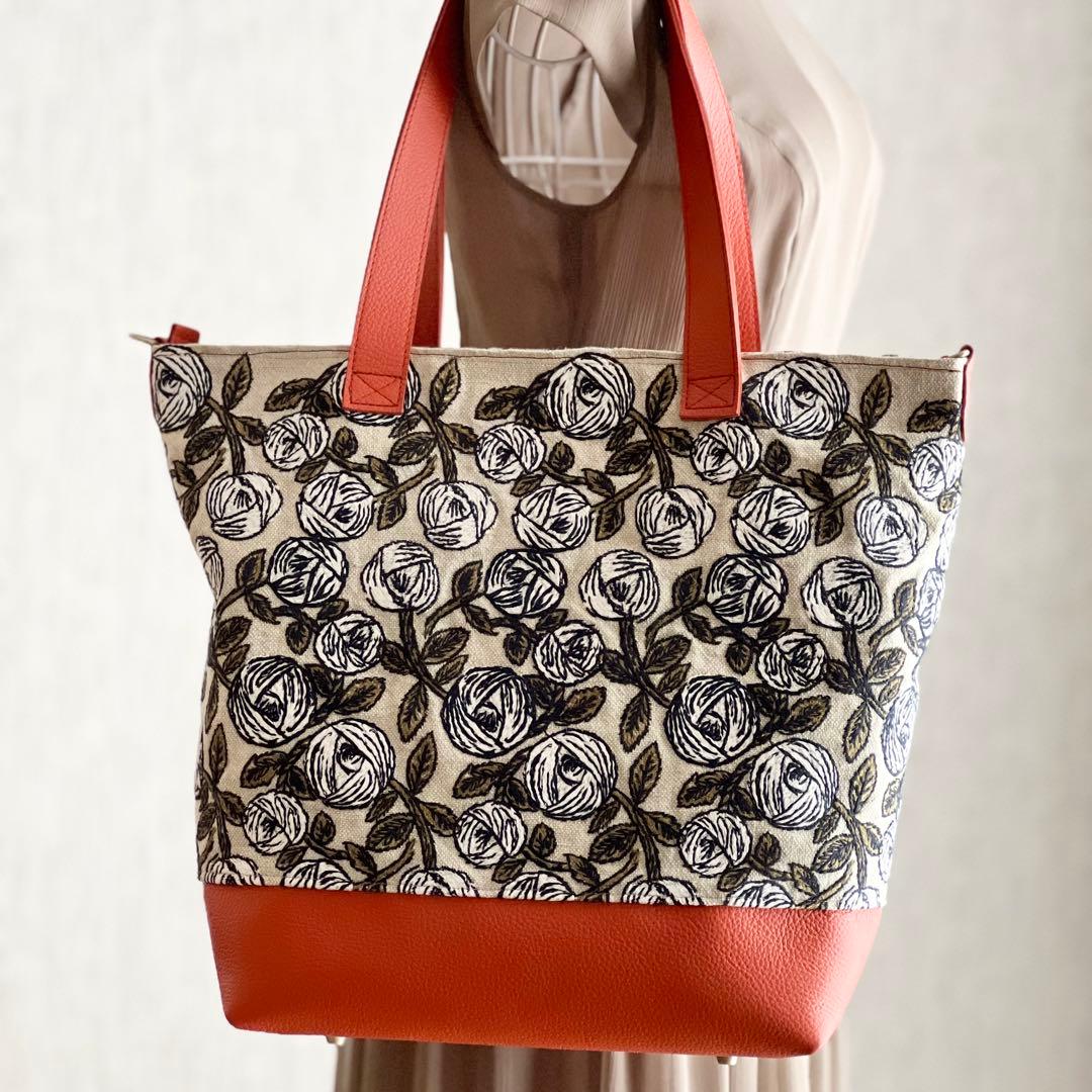 専用　ミナペルホネンrosy＆本革トートバッグ