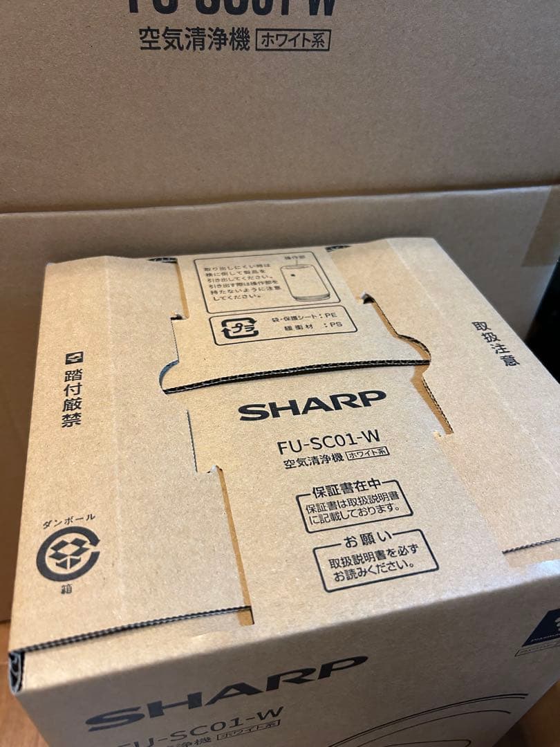 【新品】空気清浄機 FU-SC01-W ホワイト SHARP