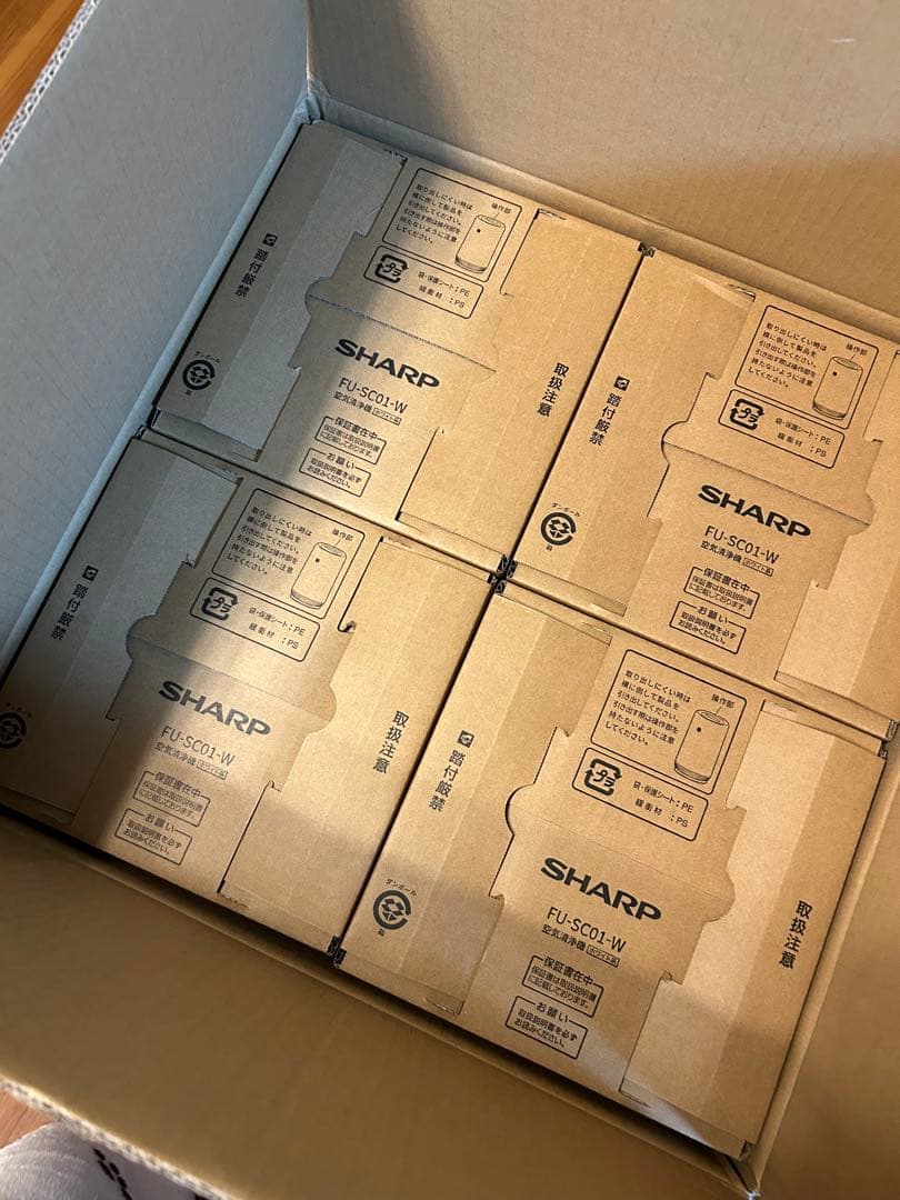 【新品】空気清浄機 FU-SC01-W ホワイト SHARP