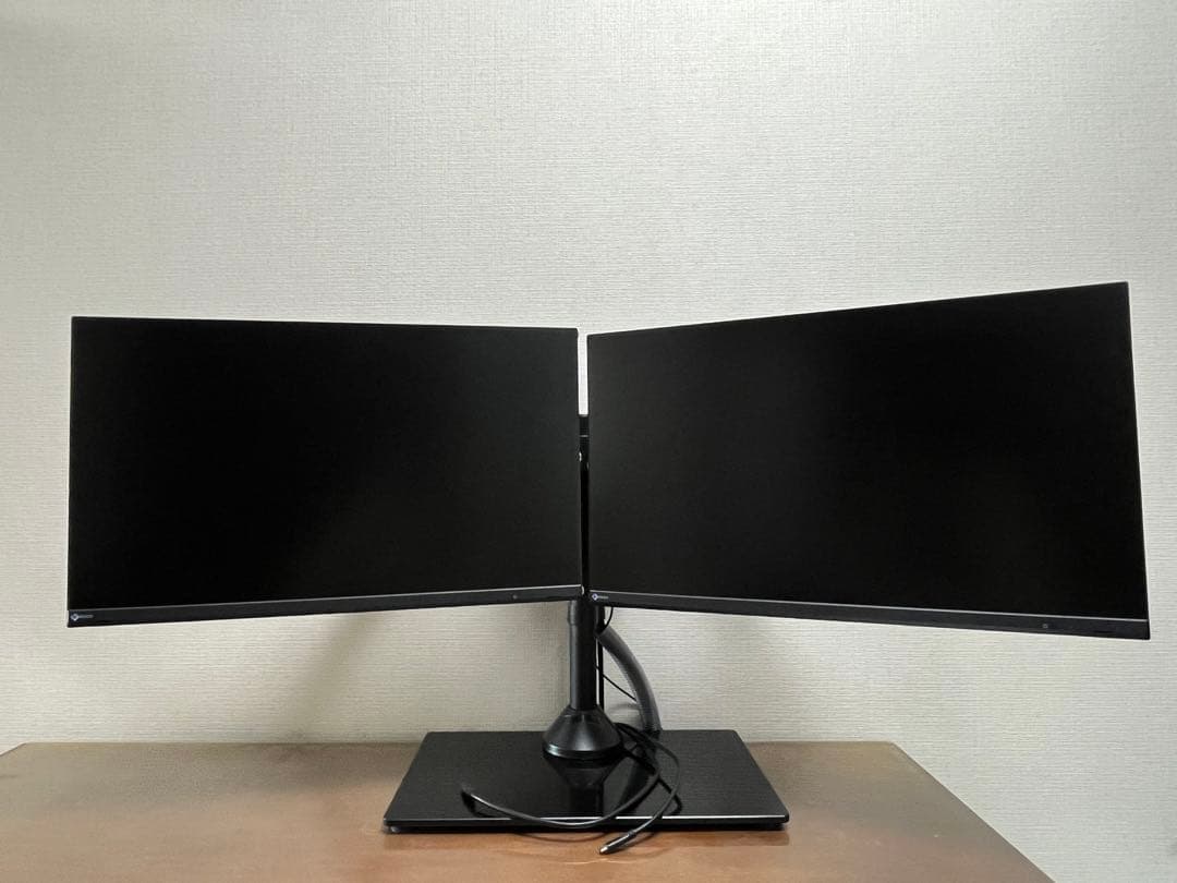 りょう様用 EIZOモニター 2台 & デュアルモニタースタンド セット