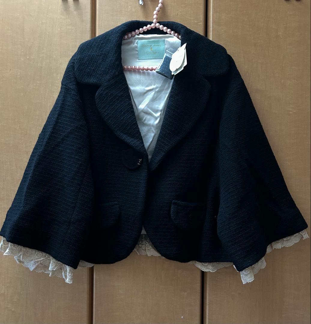 専用★フランシュリッペ・シェリーラファム★黒ショートジャケット・新品★