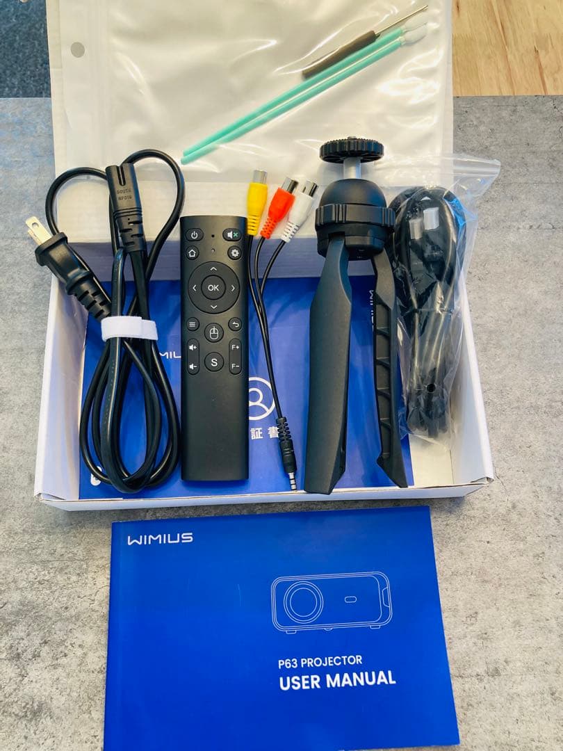 【美品】WIMIUS P63 本体+付属品　プロジェクター