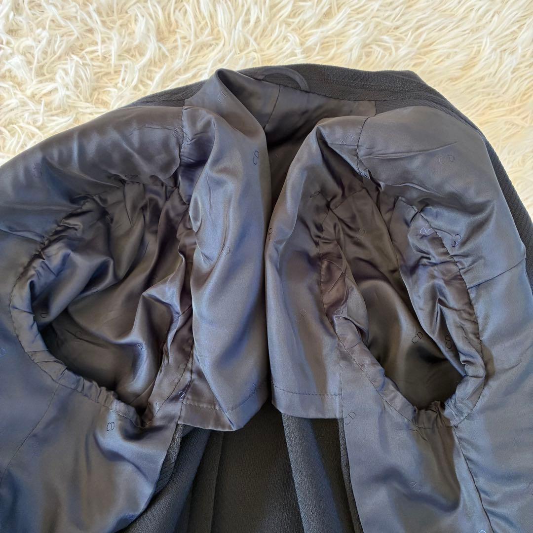 【美品】クリスチャンディオール　ムッシュ　ダブル ジャケット　モヘア　銀ボタン