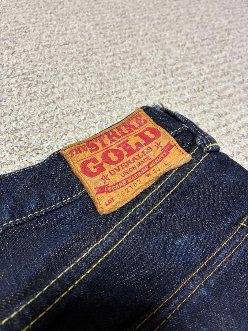 ストライクゴールド SG2103 セルビッチデニム W33