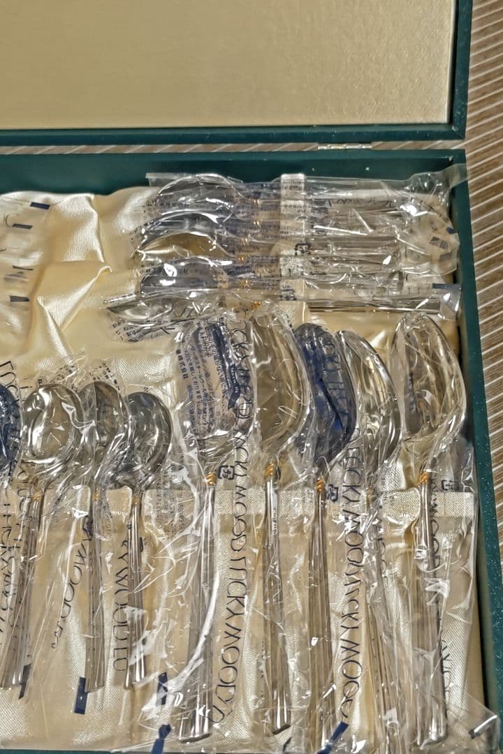 LUCKY WOOD カトラリーセット 金彩 33本セット