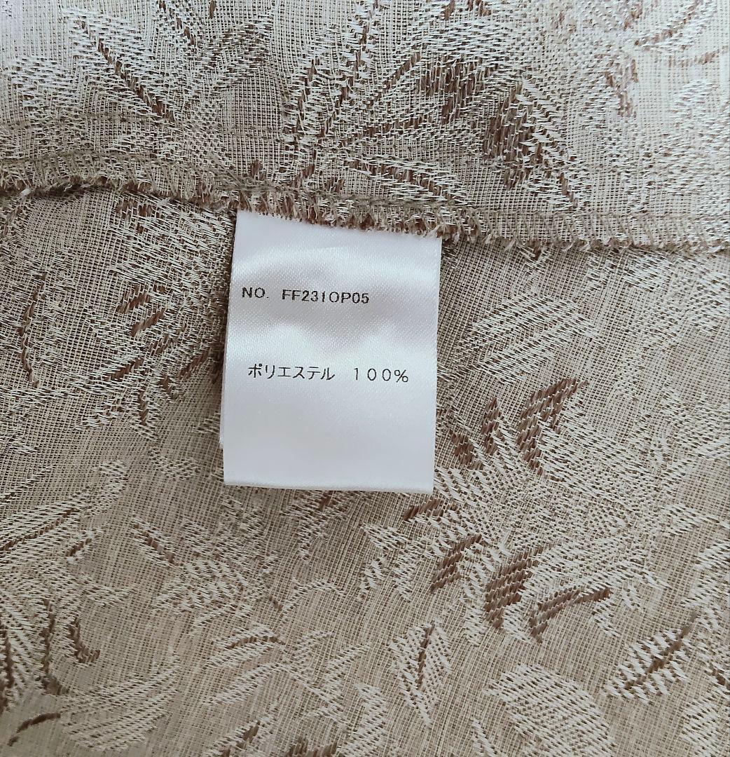 foufou ジャカードボタンダウンワンピース