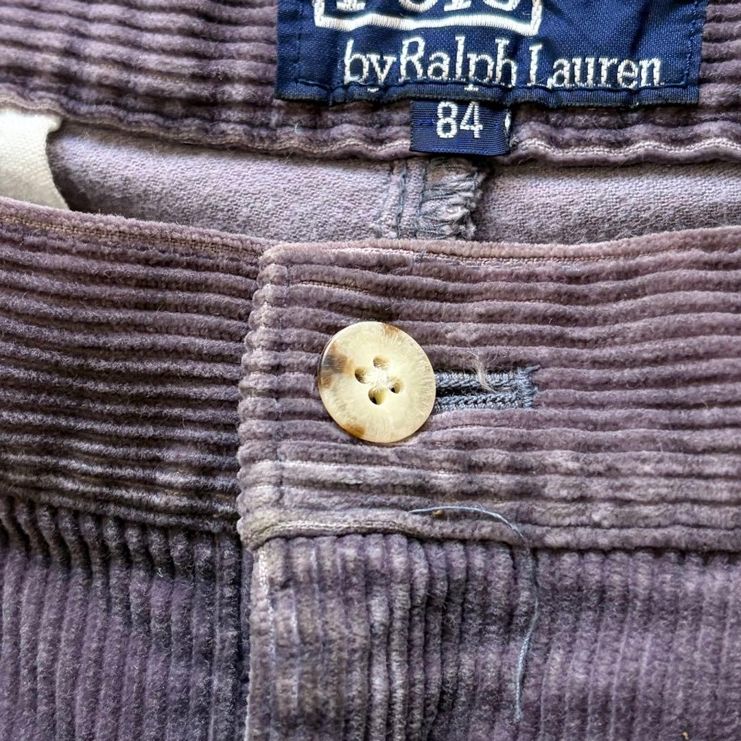 90s✨ポロラルフローレン コーデュロイパンツ ポロチノタグ 2タック パープル