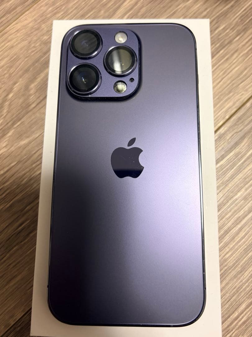 [美品] Apple iPhone 14 Pro ディープパープル 本体