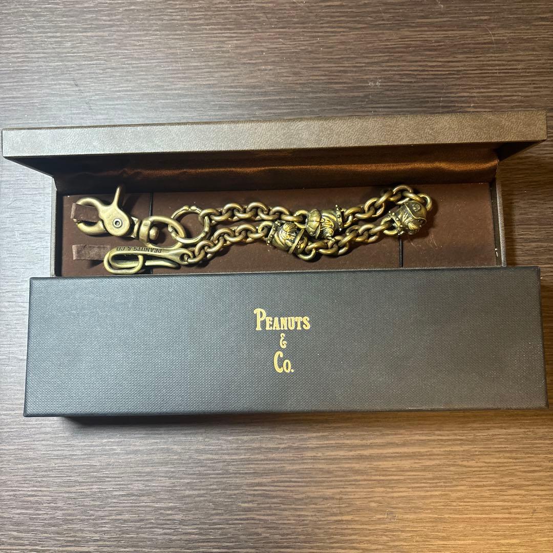 PEANUTS & CO ブルドッグデザイン ウォレットチェーン