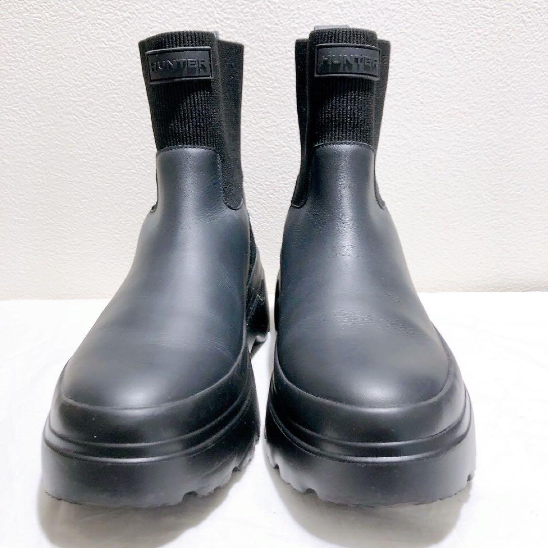 HUNTER レディース エクスプローラー チェルシー フラットフォームブーツ