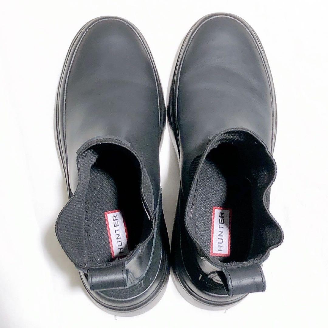 HUNTER レディース エクスプローラー チェルシー フラットフォームブーツ