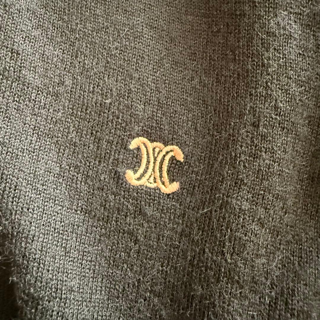 セリーヌ　カーディガン　フィービー期　カシミヤ100% トリオンフ　ネイビー　M