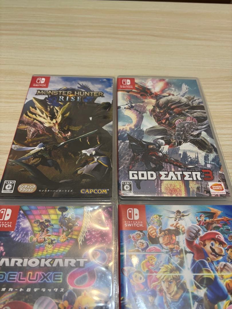 マリオカート8 デラックス& 大乱闘スマッシュブラザーズ等4作品まとめ