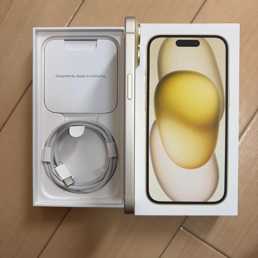 【美品】iPhone 15 128GB バッテリー93% SIMフリー