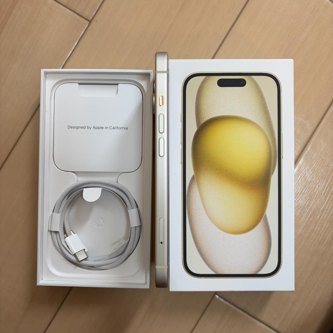 【美品】iPhone 15 128GB バッテリー93% SIMフリー