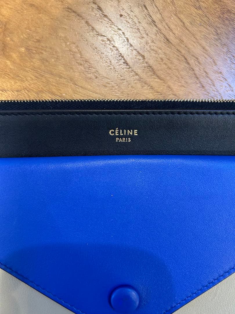 CÉLINE セリーヌ クラッチバッグ　黒 青 ベージュ