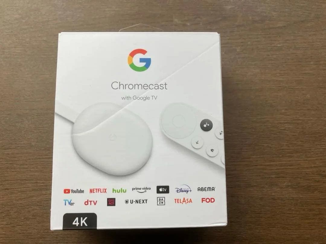 【新品未使用】Chromecast with Google TV 4K ホワイト