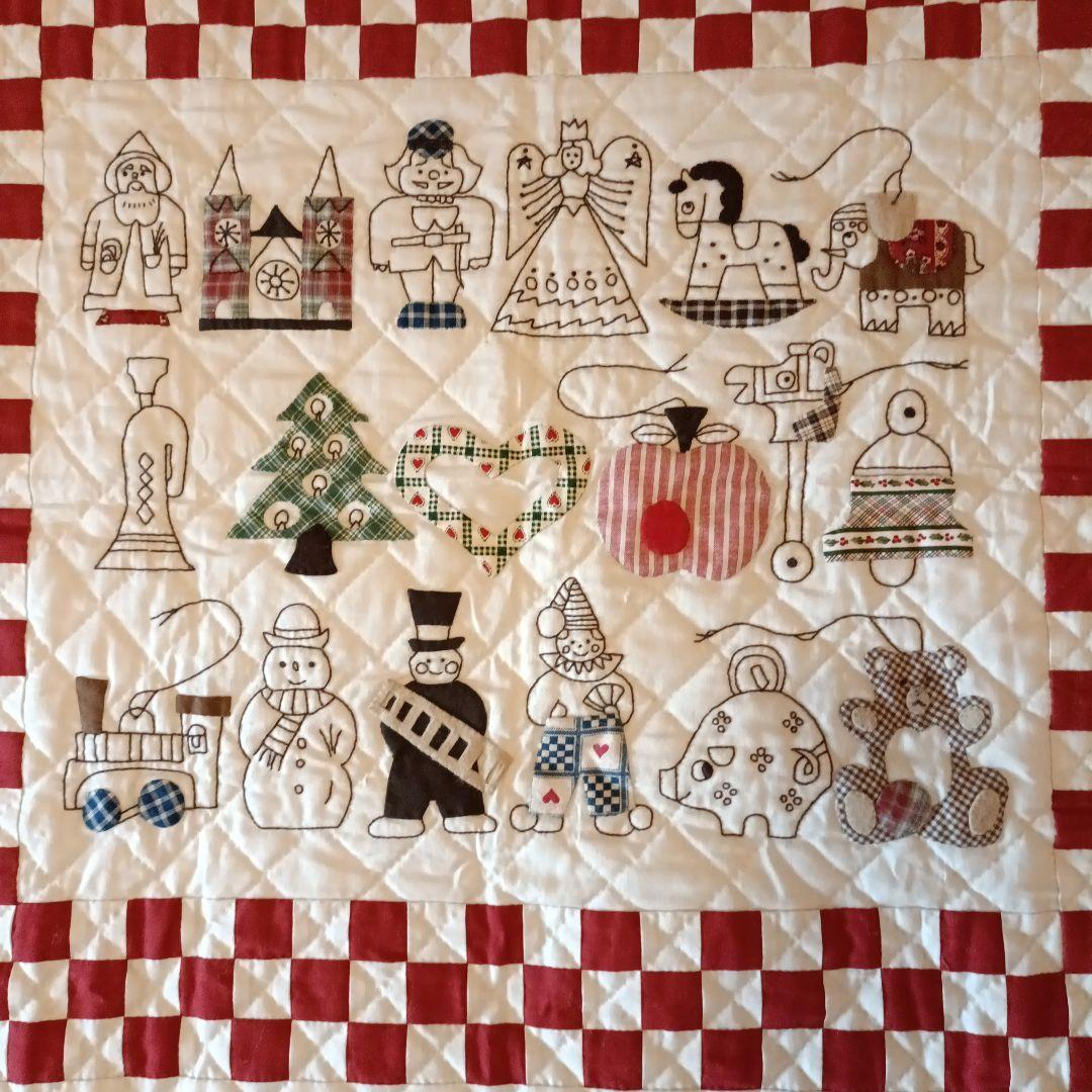 クリスマスタペストリー　パッチワーク