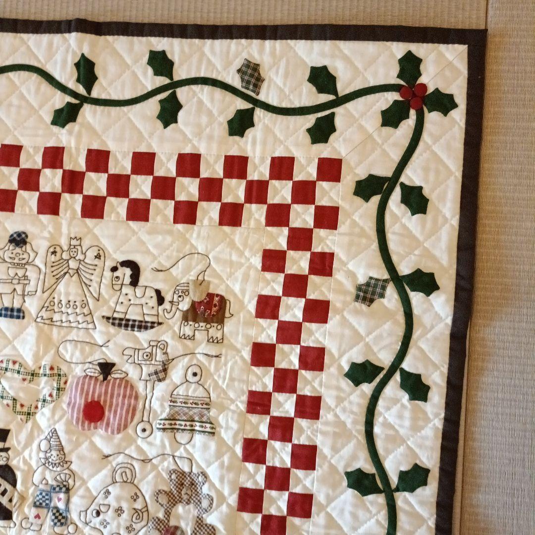 クリスマスタペストリー　パッチワーク