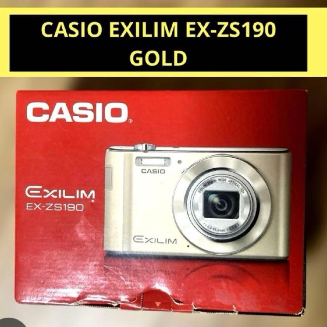 CASIO EXILIM EX-ZS190 ゴールド元箱付 動作品