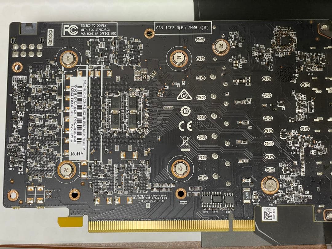 ZOTAC GTX1660SUPER グラフィックボート