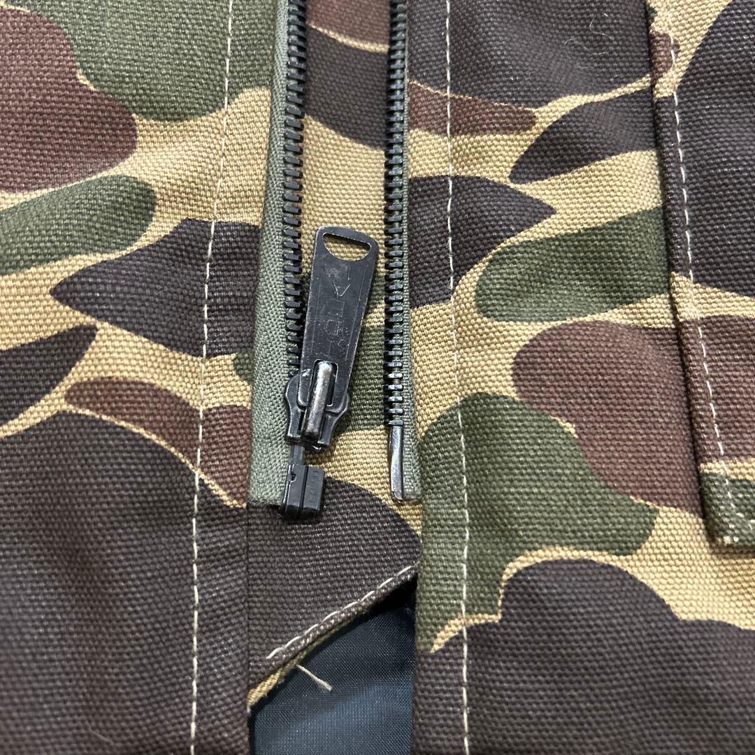 ヴィンテージ　カーハート　カモ　迷彩　ベスト　L