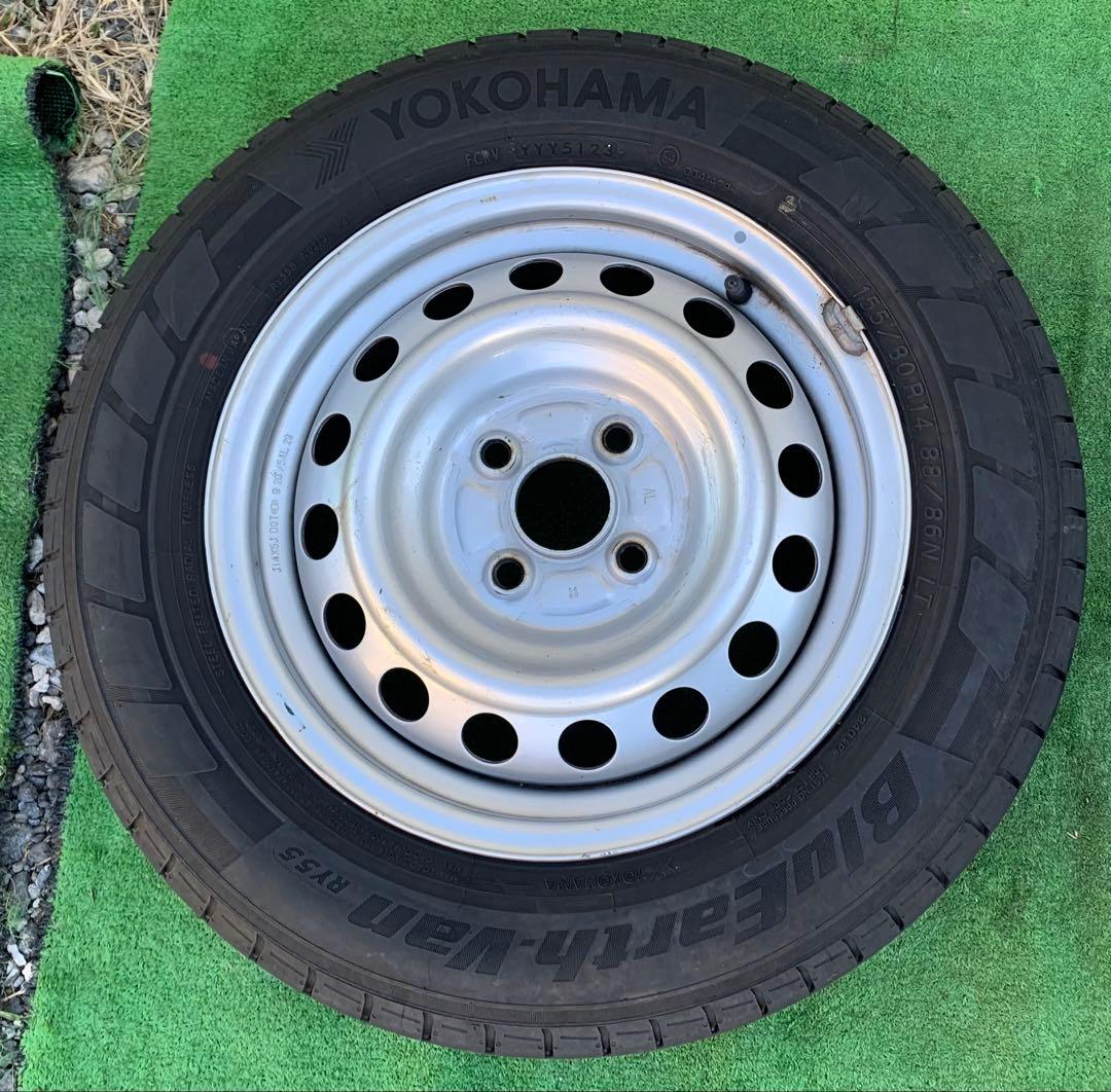 プロボックス サクシードなど 14インチ ス チール& 155/80R14