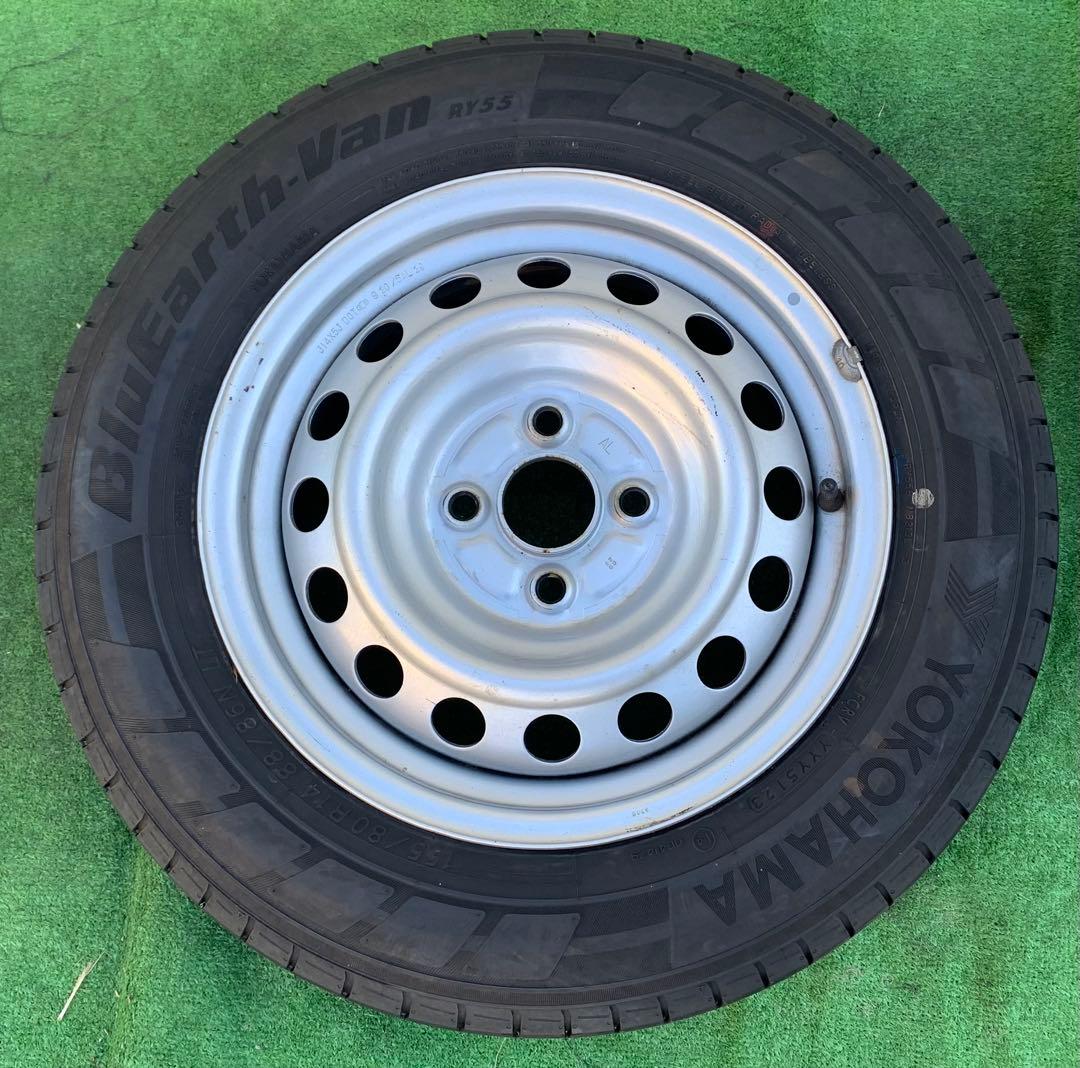 プロボックス サクシードなど 14インチ ス チール& 155/80R14