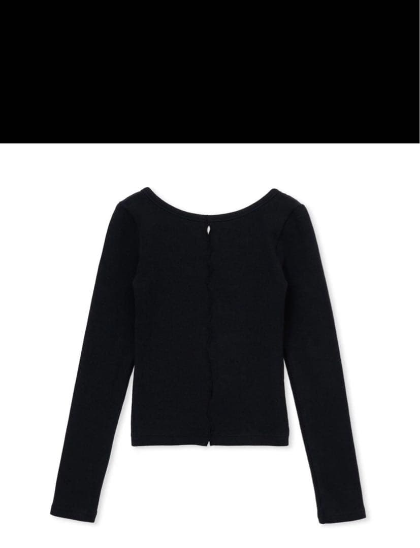 トップス SHISHIKUI holed topp / BLACK