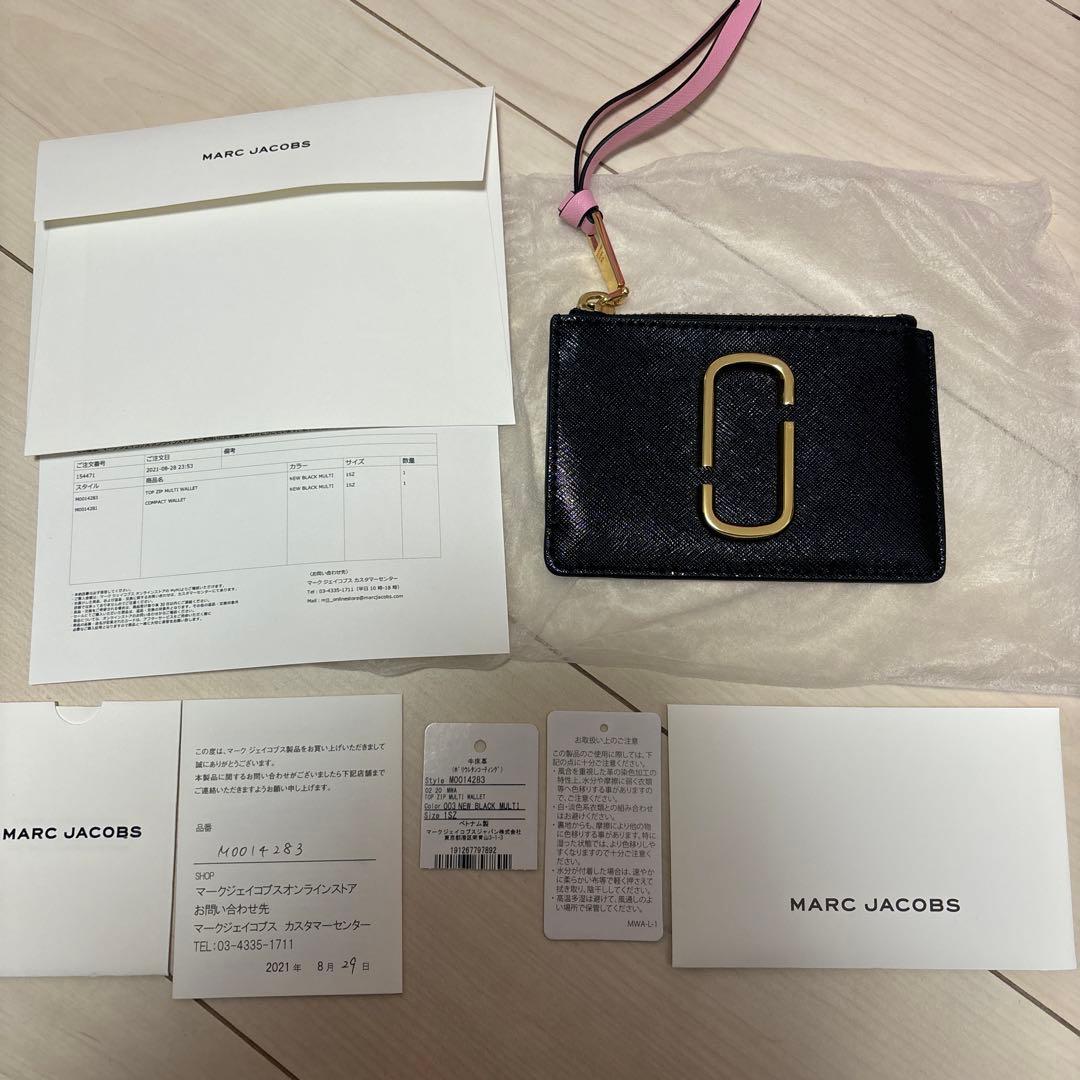 土日限定MARC JACOBS パスケース ケ－ス　小銭入れブラック　新品