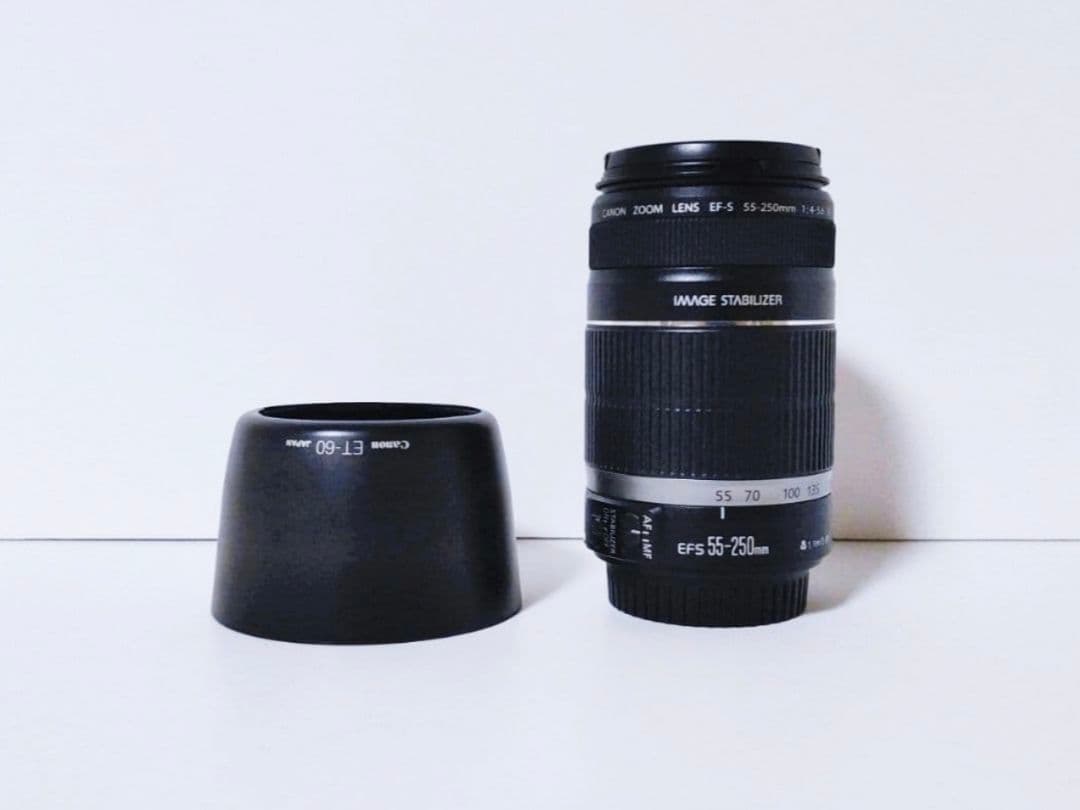 Canon キヤノン EF-S 55-250mm IS 望遠 ズーム レンズ